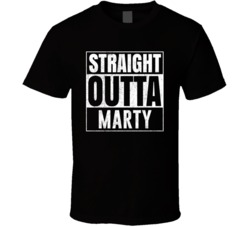 Straight Outta Marty South Dakota City Grunge Parody Cool T Shirt