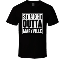 Straight Outta Maryville Tennessee City Grunge Parody Cool T Shirt