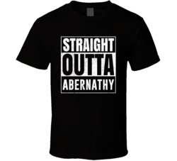 Straight Outta Abernathy Texas City Grunge Parody Cool T Shirt