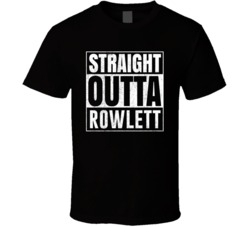 Straight Outta Rowlett Texas City Grunge Parody Cool T Shirt