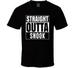 Straight Outta Snook Texas City Grunge Parody Cool T Shirt