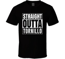 Straight Outta Tornillo Texas City Grunge Parody Cool T Shirt