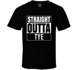 Straight Outta Tye Texas City Grunge Parody Cool T Shirt