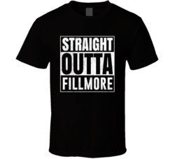 Straight Outta Fillmore Utah City Grunge Parody Cool T Shirt