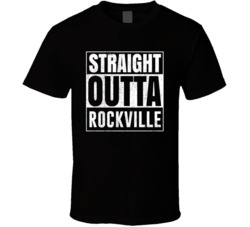 Straight Outta Rockville Utah City Grunge Parody Cool T Shirt