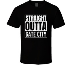 Straight Outta Gate City Virginia City Grunge Parody Cool T Shirt