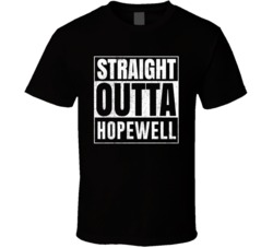 Straight Outta Hopewell Virginia City Grunge Parody Cool T Shirt