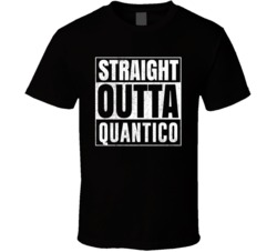 Straight Outta Quantico Virginia City Grunge Parody Cool T Shirt