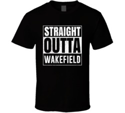 Straight Outta Wakefield Virginia City Grunge Parody Cool T Shirt
