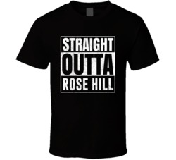 Straight Outta Rose Hill Virginia City Grunge Parody Cool T Shirt