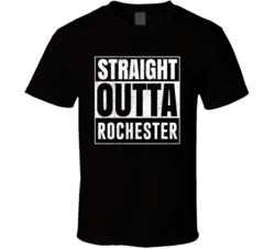 Straight Outta Rochester Washington City Grunge Parody Cool T Shirt