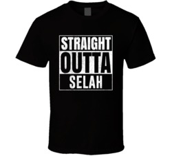 Straight Outta Selah Washington City Grunge Parody Cool T Shirt