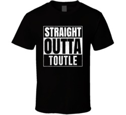 Straight Outta Toutle Washington City Grunge Parody Cool T Shirt