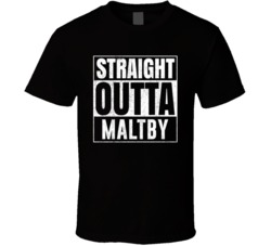 Straight Outta Maltby Washington City Grunge Parody Cool T Shirt