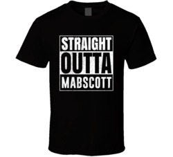 Straight Outta Mabscott West Virginia City Grunge Parody Cool T Shirt