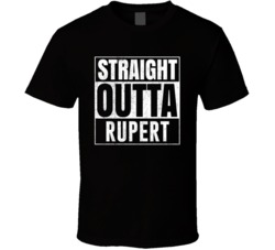 Straight Outta Rupert West Virginia City Grunge Parody Cool T Shirt