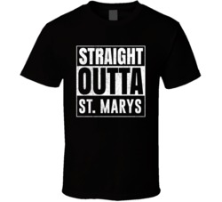 Straight Outta St Marys West Virginia City Grunge Parody Cool T Shirt