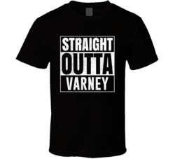 Straight Outta Varney West Virginia City Grunge Parody Cool T Shirt