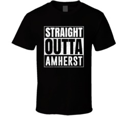 Straight Outta Amherst Wisconsin City Grunge Parody Cool T Shirt