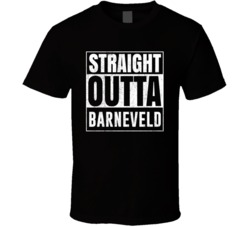 Straight Outta Barneveld Wisconsin City Grunge Parody Cool T Shirt