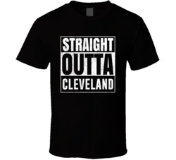 Straight Outta Cleveland Wisconsin City Grunge Parody Cool T Shirt