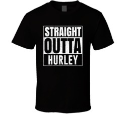 Straight Outta Hurley Wisconsin City Grunge Parody Cool T Shirt