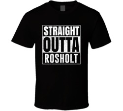 Straight Outta Rosholt Wisconsin City Grunge Parody Cool T Shirt