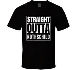 Straight Outta Rothschild Wisconsin City Grunge Parody Cool T Shirt