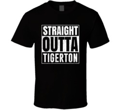 Straight Outta Tigerton Wisconsin City Grunge Parody Cool T Shirt