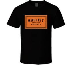 Bulleit Frontier Whiskey Label American Whiskey Alcohol Lovers T Shirt