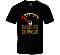 Necesito Cerveza Empty Beer Tank Funny Beer Lovers T Shirt