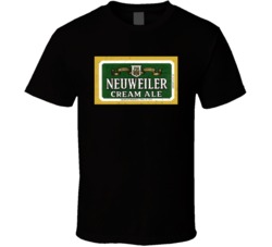 Neuweiler Cream Ale Retro Vintage Beer Label Distressed Look T Shirt