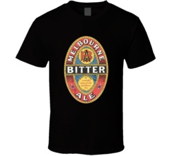 Melbourne Bitter Ale Vintange Beer Label Distressed Look T Shirt