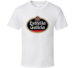 Estrella Galicia Spanish Beer Label Beer Lovers T Shirt