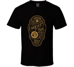 Coopers Classic American Whiskey Distressed Look T Shirt