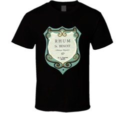 Rhum St Benoit Vintage Rum Bottle Label Rum Lovers T Shirt