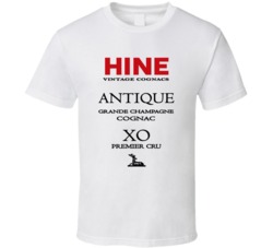Hine Vintage Cognacs Antique Champagne Lovers T Shirt