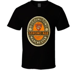 Boddingtons Strong Ale Manchester Vintage Beer Label T Shirt