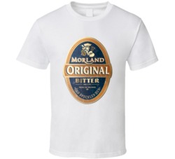 Morland Original English Style Bitter Beer Distressed Look T Shirt