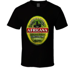 Africana Beer Lima Peru Distressed Look Beer Lovers T Shirt