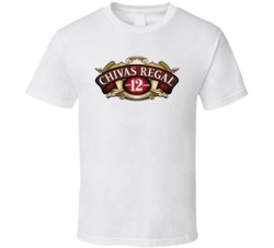 Chivas Regal Whisky Aged 12 Years Popular Whisky Logo T Shirt
