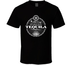 Tequila 100 Percent Blue Agave 1955 Vintage Tequila Label T Shirt