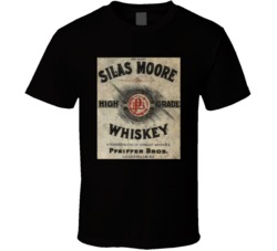 Silas Moore High Grade Whiskey Vintage Label T Shirt