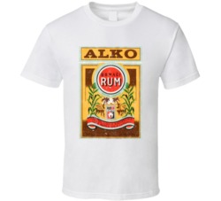 Alko Domaci Rum Slovenia Vintage Label T Shirt