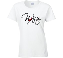 Wine Glass Funny Alcohol Drinker Bar Fan Ladies T Shirt T Shirt