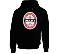 Becks Beer Germany Distressed Look Label Beer Lovers Hoodie