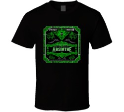 Imago Mortis Absinthe Vintage Bottle Label T Shirt