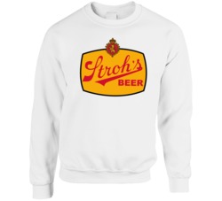 Strohs Beer Vintage Label Beer Lovers Crewneck Sweatshirt