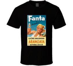 Fanta Vintage 1966 Advertising Poster Soda Pop Lovers T Shirt