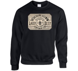 Continental Lager Beer Vintage Label Beer Lovers Crewneck Sweatshirt